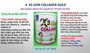 Sữa X3 GON GROW  COLLAGEL)