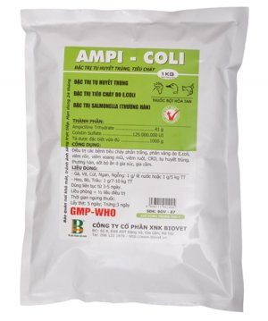 AMPI – COLI – TRỊ TỤ HUYẾT TRÙNG – TIÊU CHẢY - Gói 1Kg