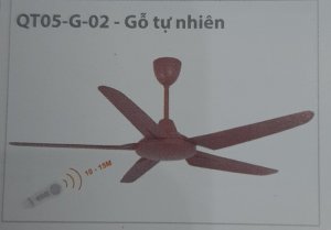 Quạt trần Cao Cấp ASIA QT05--G-02-Gỗ tự nhiên (điều khiển từ xa)