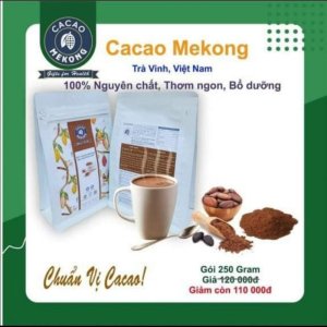 CACAO MEKONG - NGUYÊN CHẤT - THƠM NGON - BỔ DƯỠNG - 250GR