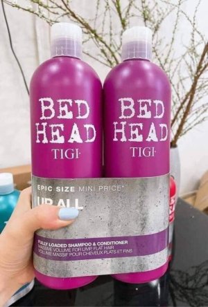 DẦU GỘI VÀ XẢ TIGI TÍM SIÊU PHỒNG TÓC 750ml