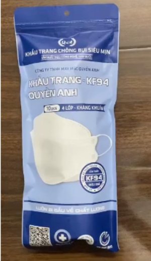 Khẩu Trang Y Tế 4D Quyền Anh Mask Kháng Khuẩn (10 cái/bịch)