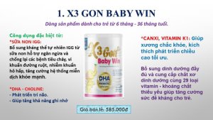 Sữa X3 GON GROW BABY WIN