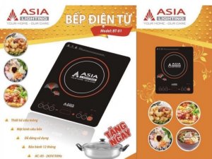 Bếp điện từ cảm ứng BT01 - ASIA Tặng Kèm Nồi Inox Cao Cấp