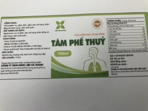 Thực phẩm Bvsk TÂM PHẾ THỦY