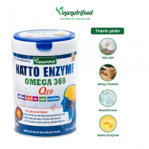 Sữa Natto Enzyme Omega 369 Vinanutrifood hỗ trợ tăng cường sức đề kháng hộp 400g