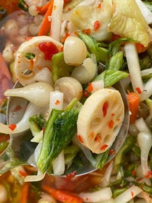 KIM CHI CỦ SEN DƯA CHUA THẬP CẨM
