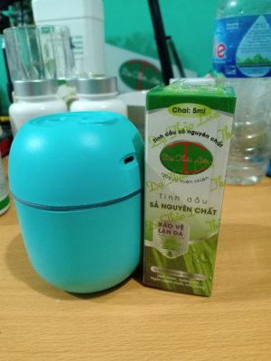 COMBO MÁY XÔNG TINH DẦU MINI VÀ SẢ CHANH DẠ THẢO LIÊN