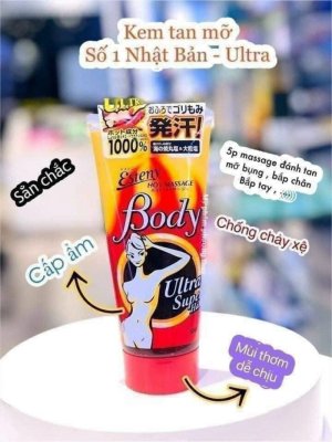 Kem tan mỡ bụng Esteny Hot Body Massage Gel SANA Nhật
