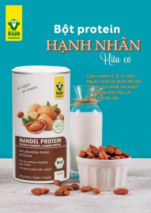 Bôt hạnh nhân hữu cơ