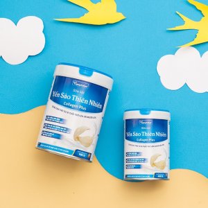 Sữa bột Yến sào thiên nhiên Collagen Plus Vinanutrifood tăng cường đề kháng và hệ miễn dịch , hộp 400g