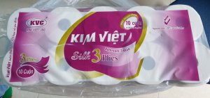 GIẤY VỆ SINH KIM VIỆT ( dây 10 cuộn)