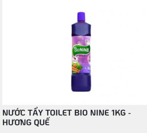 Nước Tảy Toilette BIO NINE 1KG- Hương Quế