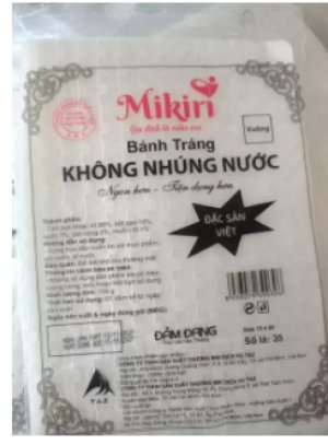 Bánh tráng Mikiri vuông lớn 35 lá