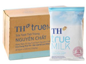 SỮA TH KHÔNG ĐƯỜNG 220ML (10 bịch)