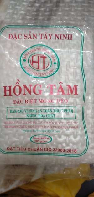 Bánh tráng mỏng Hồng Tâm - Tây Ninh