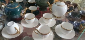 Bộ cốc chén sứ trắng