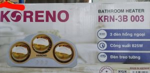 đèn sưởi nhà tắm 3 bóng KORENO model KRN 3b 003