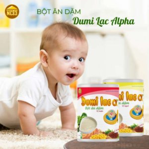 Bột ăn dặm Dumi Lac @+ vị ngọt  350 g